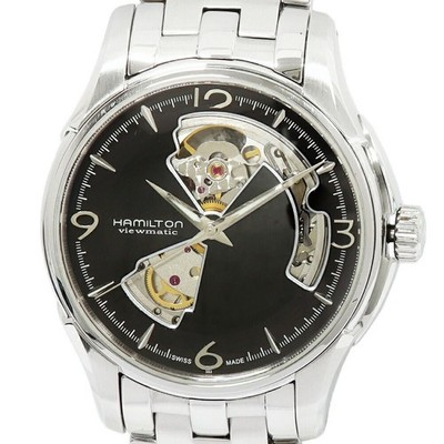 Hamilton H32565135 Jazzmaster Open Heart Watch Timepiece Mens SS Steel