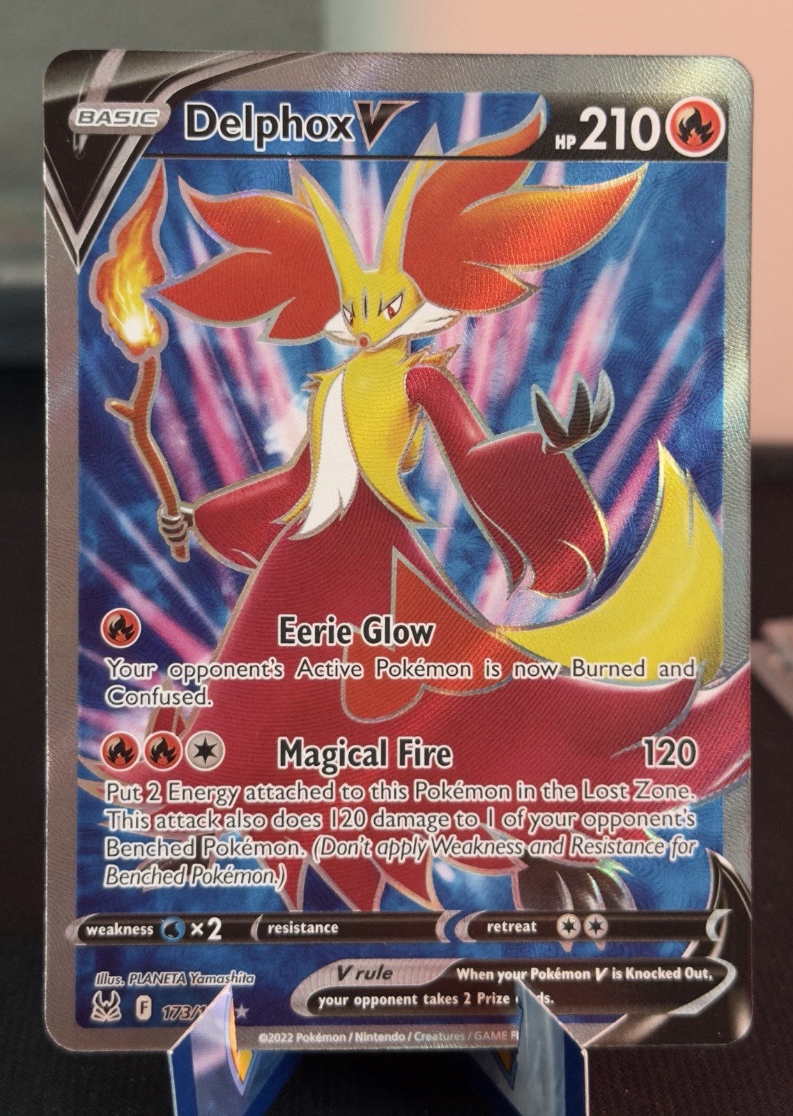 Delphox V (Full Art) Ultra Rare SWSH11: Lost Origin 173/196 NM