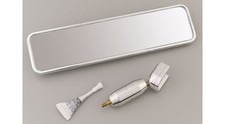 Billet Spec Rearview Mirror Billet Side View Head Ball-milled Rectangle Univ Billet Spec Rearview Mirror Billet Side View Head Ball-milled Rectangle Univ