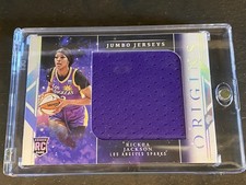 2024 Panini Origins WNBA #JJ-RJ Rickea Jackson Rookie Jumbo Jersey Sparks RC