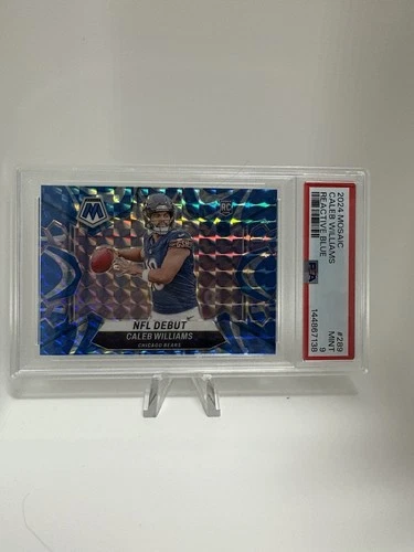 2024 Panini Mosaic Caleb Williams Blue Reactive Rookie Debut PSA 9 #289 Low Pop