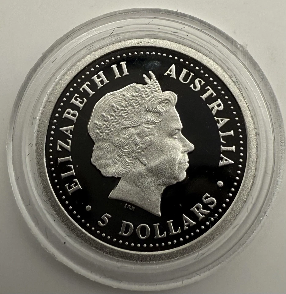 2004 $5 Australia 1/20 Oz Platinum Proof Koala Coin • Rare! Only 450 Minted - Image 2 of 4