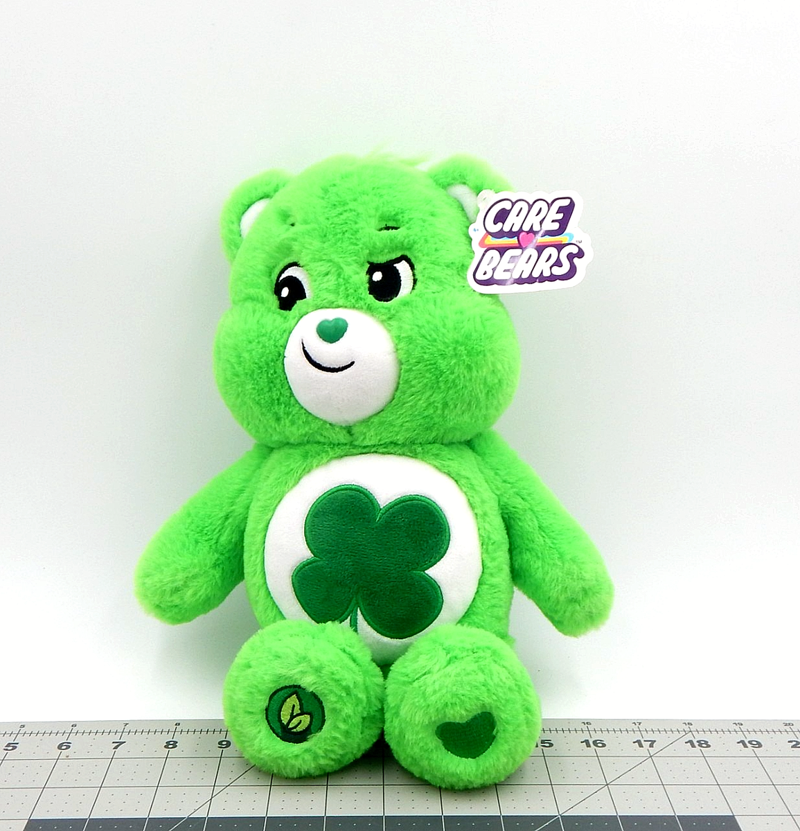 Care Bears Plush Good Luck Bear Shamrock W/Tag Clover Green