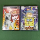 2 PS2 Games Disney’s BOLT & SPONGEBOB SquarePants Atlantis SquarePantis