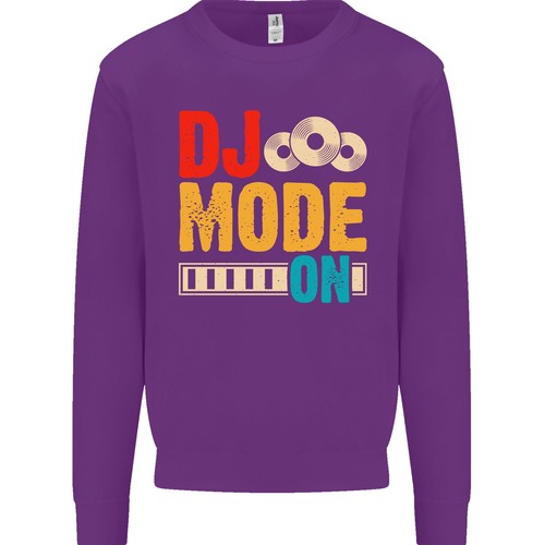 DJ Mode On DJing Music Kids Sweatshirt Jumper - Picture 16 of 33