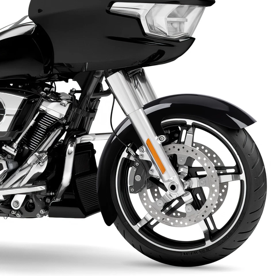 Steel 21"Gloss Front Fender For Harley CVO Street Road Glide 23-25 FLHX 24-25 US Foto 4 de 4