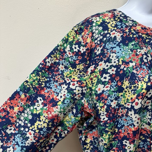 Talbots leichte 100% Baumwolle Blumen Bluse Tunika Gr. XL NEU - Bild 6 von 10