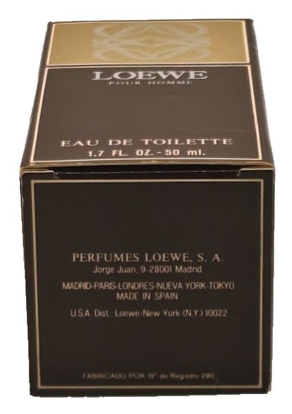 ❤️ LOEWE POUR HOMME,1.7 oz.50ml. EAU DE TOILETTE,SPLASH, first