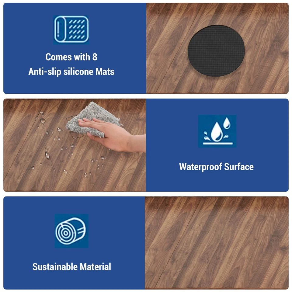 洗衣机烘干机台面,27.5 英寸 x 54 英寸木质上衣,适用于洗衣房整理... — 第 3/4 张图片