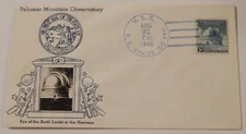 USS R. E. Kraus (DD 849) Palomar Mountain Observatory Bilka photo cachet