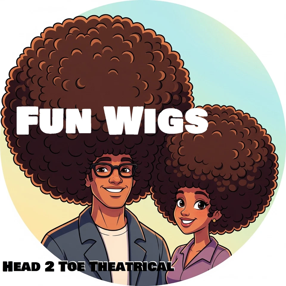 Peluca afro iluminada de fibra óptica negra accesorio de disfraz de adulto unisex disco retro Foto 2 de 4