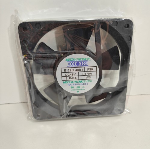 Mechatronics E1225E48B1-FSR-WS DC Fan Axial 48V 120 X 120 X 25 mm 48V 3 Pin - Picture 1 of 4