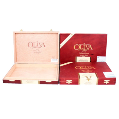 Lot of 3 Oliva Double Toro Serie V Maduro E Wood Cigar Box 10.25'' x 7'' x 1.5''