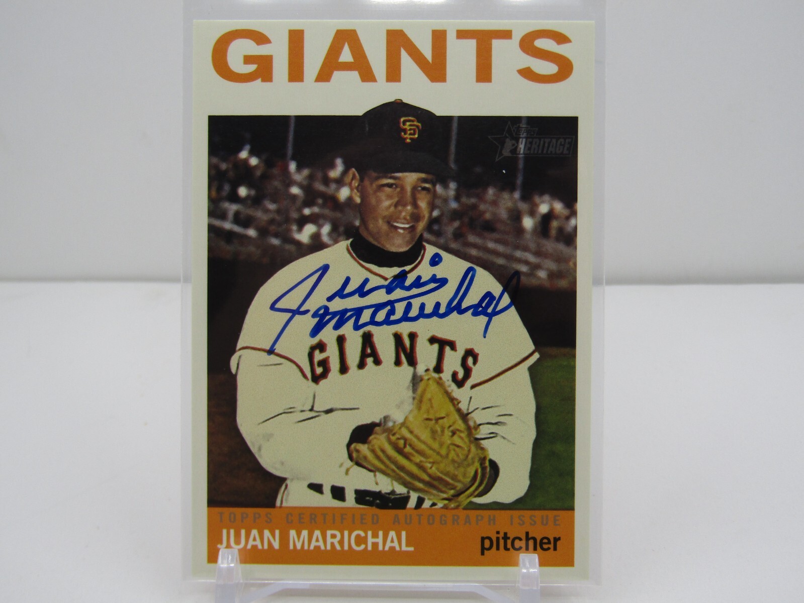 JUAN MARICHAL 2013 TOPPS HERITAGE REAL ONE AUTOGRAPH AUTO- GIANTS!!