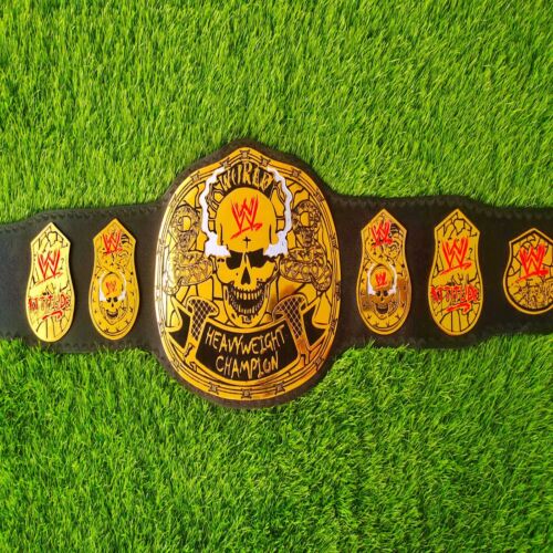 New Stone Cold Smoking Skull World Heavyweight Wrestling Championship 2MM Belt - Picture 3 of 4