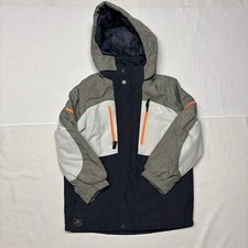 Gerry Jacket Kids Small 7/8 Black Gray 100 Polyester Long Sleeve Hooded Classic