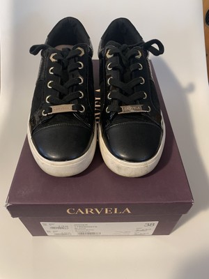 carvela snakeskin trainers