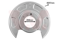 VAN Wezel Spritzblech Bremsscheibe Ankerblech Hinten Links FüR KIA Picanto TA
