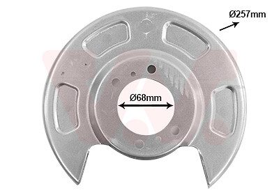 VAN Wezel Spritzblech Bremsscheibe Ankerblech Hinten Links FüR KIA Picanto TA-image