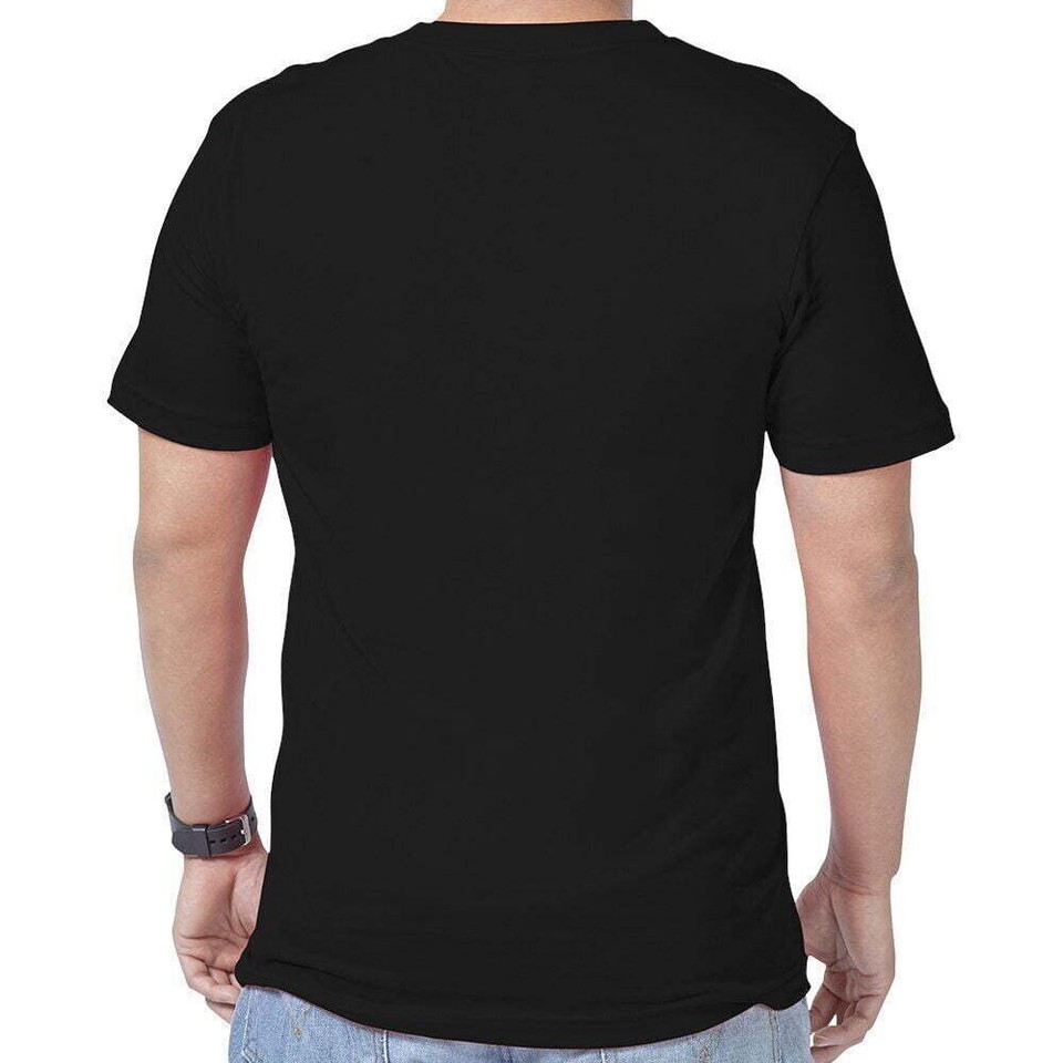 Black TShirt with Cartoon Character Big White Head Black Eye Peace