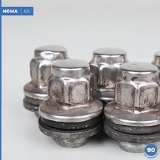Set Of 16 Chrome Alloy Wheel Lug Nuts/Bolts For Jaguar XJ (2003+) XJ6 XJ8 XJR - M12x1.5, 19mm Hex