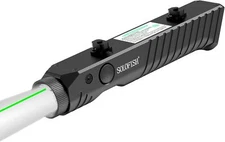 1450 lumens tactical flashlight with green laser sight.