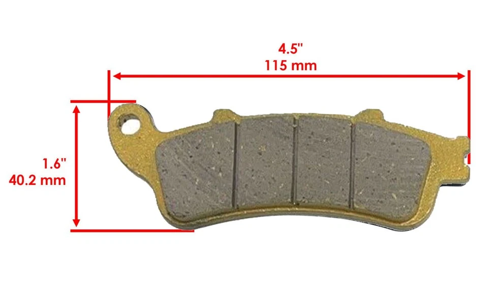 前后烧结刹车片适用于 2002 - 2008 2003 年本田 VTX 1800 1800R 1800C — 第 3/3 张图片