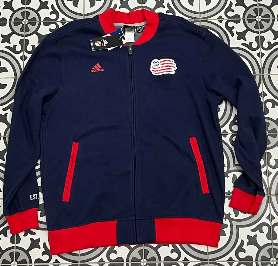 New England Revolution Adidas New Zip Up Track Jacket Soccer Futbol MLS Mens XL - Image 3 of 4