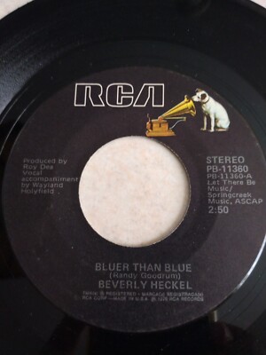 Beverly Heckel  Bluer Than Blue / Living Without  RCA PB-11360  Funk / Soul  VG
