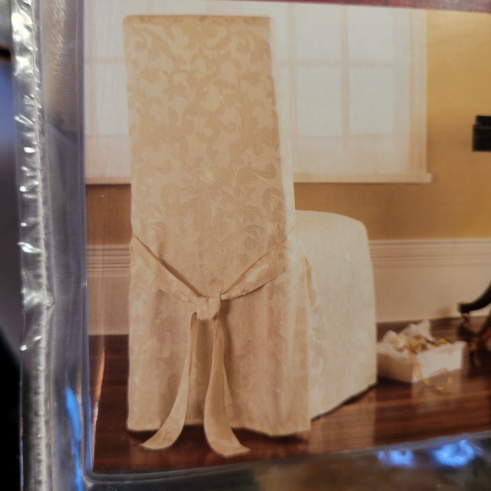 Cream Chair Covers Dining Room
