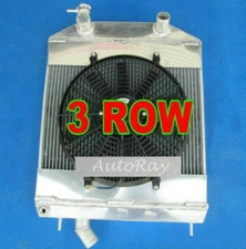 Full Aluminum Radiator + Fan for Jaguar XK150 Roadster DHC FHC1950S 1957-1960