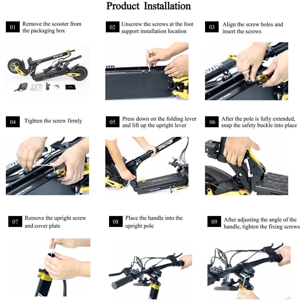 Electric Scooter Dual SUSPENSION & BRAKES 37MPH 10'' Folding For Adult E-Scooter