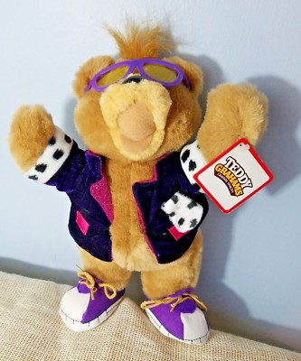 NABISCO TEDDY GRAHAMS 1990 PLÜSCHWERBUNG PREMIUM PUPPE MIT ETIKETT APPLAUSBÄR