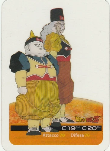 Tarjetas lamina Dragon Ball Z Edibas Serie X-Metal C 19 C 20 N 35