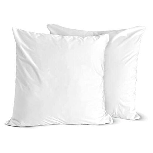 Throw Pillow Covers (Set of 2) - Square 18x18 Pillow Protectors 18x18 Inch-image