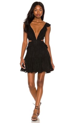 karina mini dress black Karina Black Diamond Embellishment Mini Dress main image 0