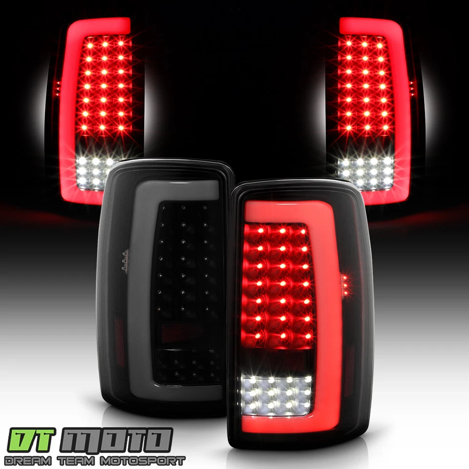 2000-2006 Chevy Suburban Tahoe GMC Yukon Black Smoke LED Tube Tail Lights Lamps - Изображение 2 из 4