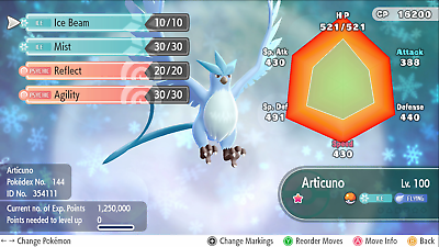 and coming it at 453 resets, shiny Articuno!!! : r/PokemonLetsGo