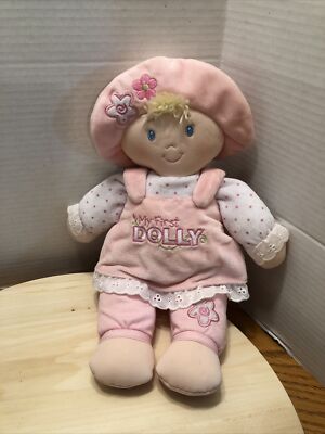 Baby Gund My First Dolly Pink Soft Plush Stuffed Doll 13