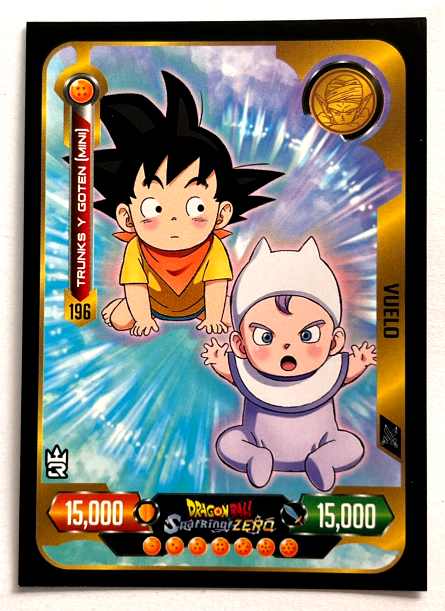 2025 DRAGON BALL Sparking Zero 3R TCG Card #196 TRUNKS GOTEN DAIMA
