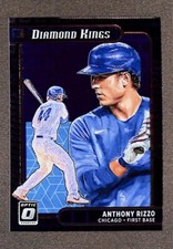 2021 Panini Donruss Optic Diamond Kings Pandora Blue Prizm #21 Anthony Rizzo /99
