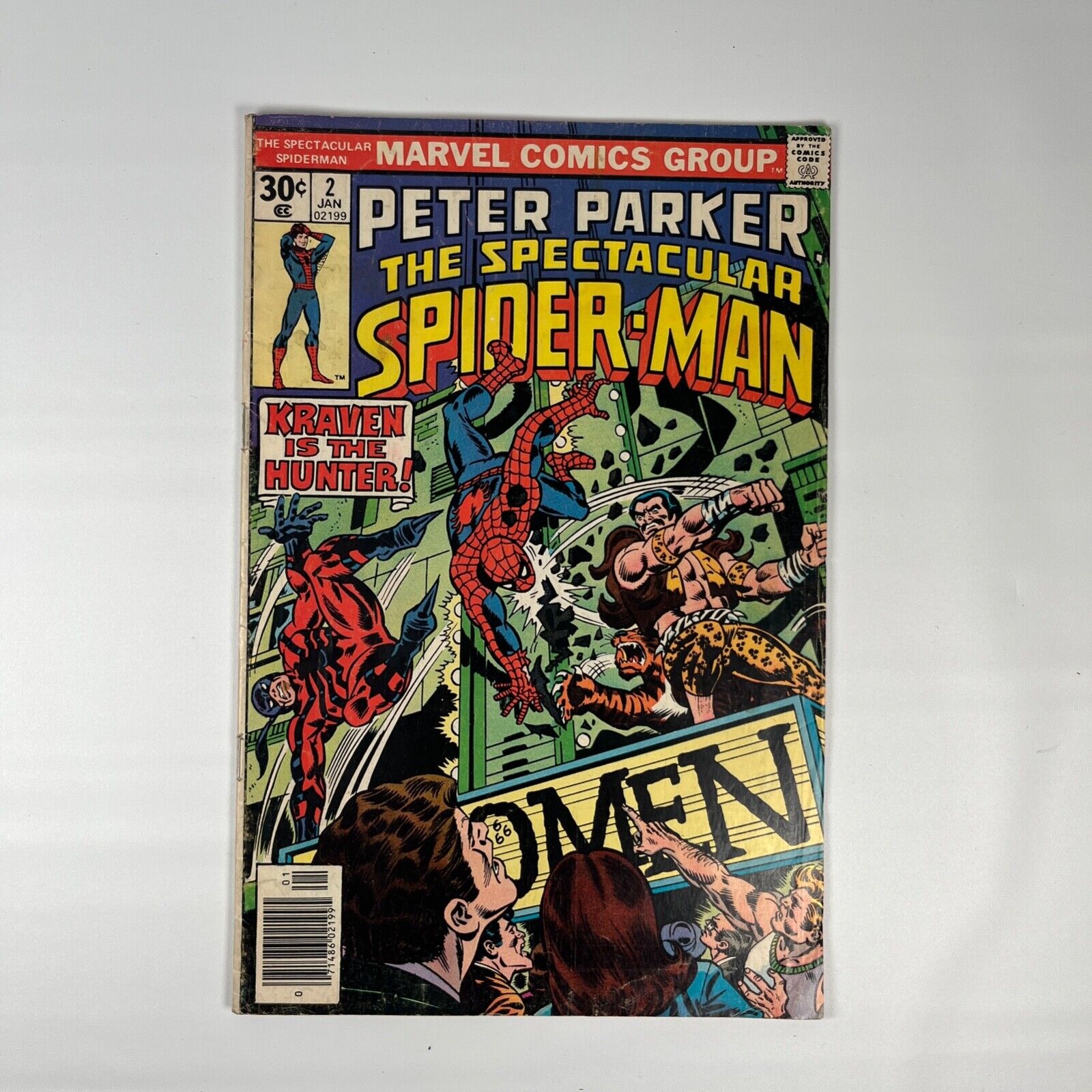 Peter Parker The Spectacular Spiderman #2 Kraven is the Hunter 1977 Marvel Comic
