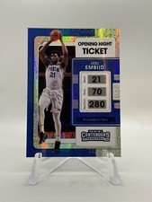 2021-22 Contenders Basketball Joel Embiid Opening Night Ticket FOTL /25 76ers