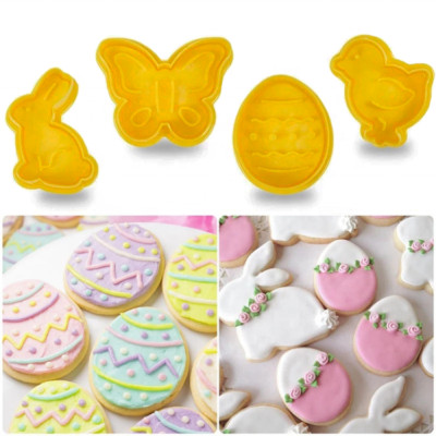 Ostern Keksausstecher Kolben Hase Schmetterling Osterei Küken Fondant Glasur
