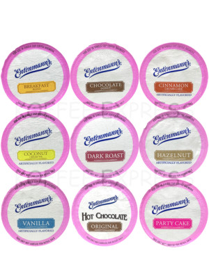Entenmann's Coffee Single Serve Cups Assortment, 9 flavors/4 cups each