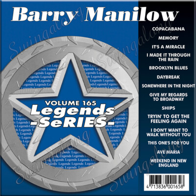 BARRY MANILOW LEGEND SERIES KARAOKE CD+G Vol-165 Copa Cabana,Daybreak NEW