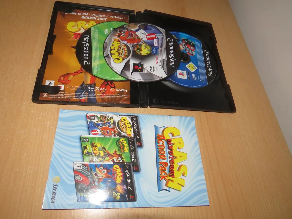 Sony PlayStation 2 Crash Bandicoot Action Pack Video Games for