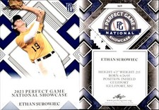 ETHAN SUROWIEC Rookie 2023 Leaf Perfect Game NATIONAL SHOWCASE #169 BLUE PR 25