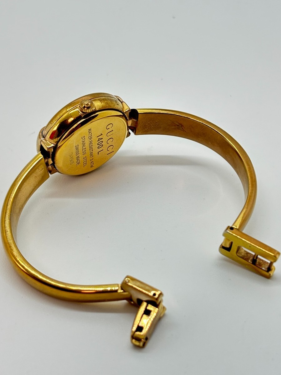 USED GUCCI グッチ 1400L ゴールド色 USED GUCCI グッチ 1400L ゴールド色