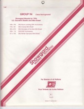 Showgard Stamp Mounts Set Lot Group 1994 US Souvenir Sheets Clear Back Pack Of 5